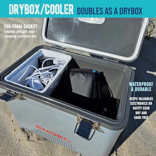 Engel 13qt Leak-Proof, Air Tight, Drybox Cooler and Small Hard Shell Lunchbox