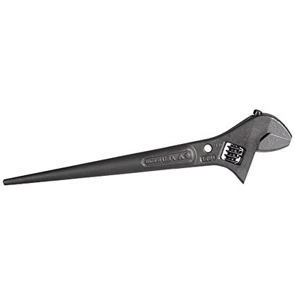 Klein Tools Extra Wide Adjustable Wrench, Made in USA, Construction Spud Wrench