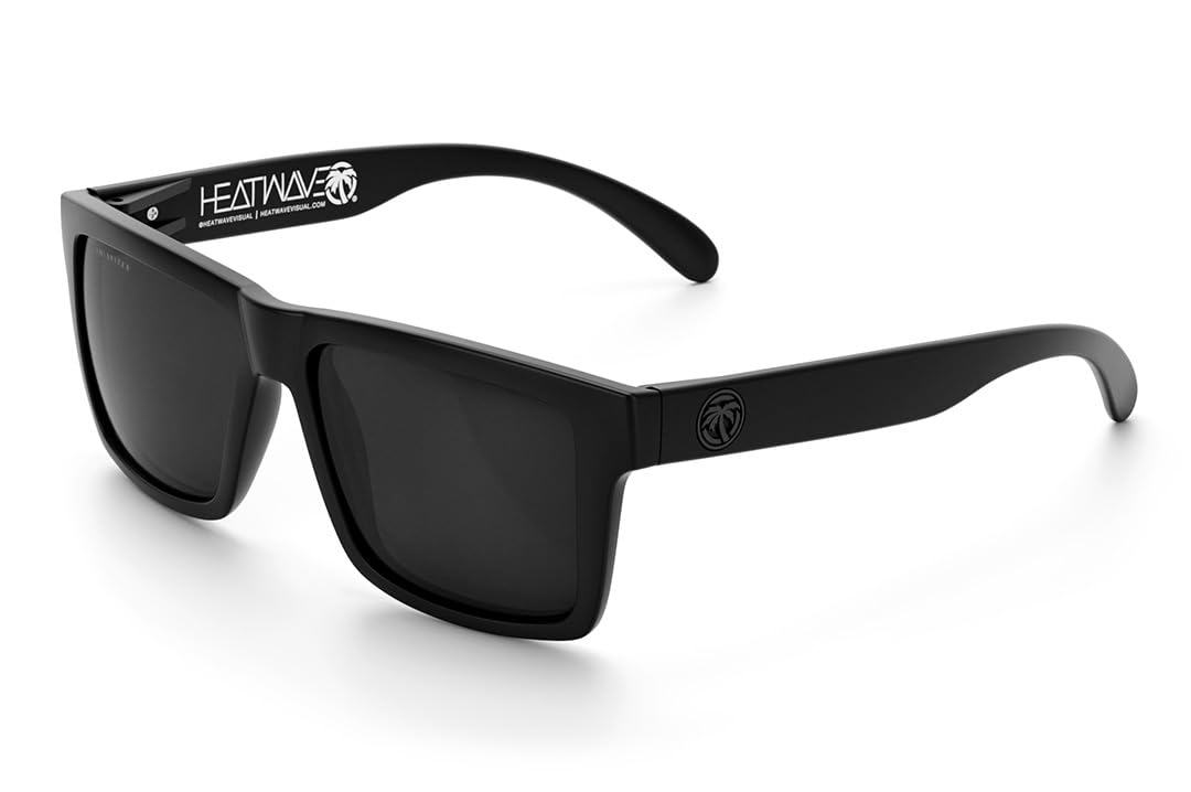 Heat Wave Visual Vise Z87 Sunglasses in Polarized Black