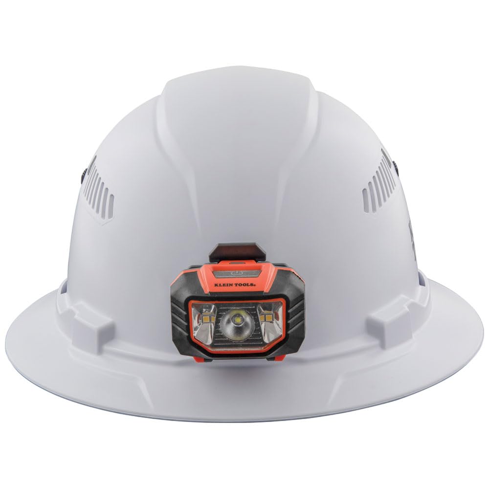 Klein Tools 60407 Hard Hat, Vented Full Brim, Padded Sweatband