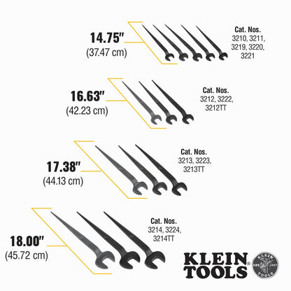 Klein Tools Spud Wrench 3/4-Inch Bolt for Heavy Nut, Made in USA