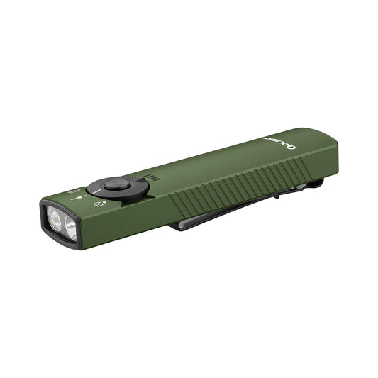 OLIGHT Arkfeld Pro EDC Flashlight, 1300 Lumens, Green Beam, UV, White LED Combo