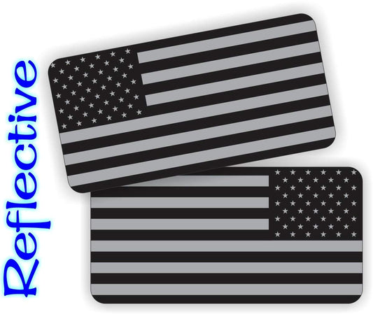 Black Ops Decal Reflective American Flag Hard Hat Stickers