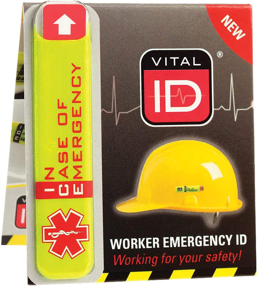 “in Case of Emergency” Worker ID Hard Hat Reflective Sticker